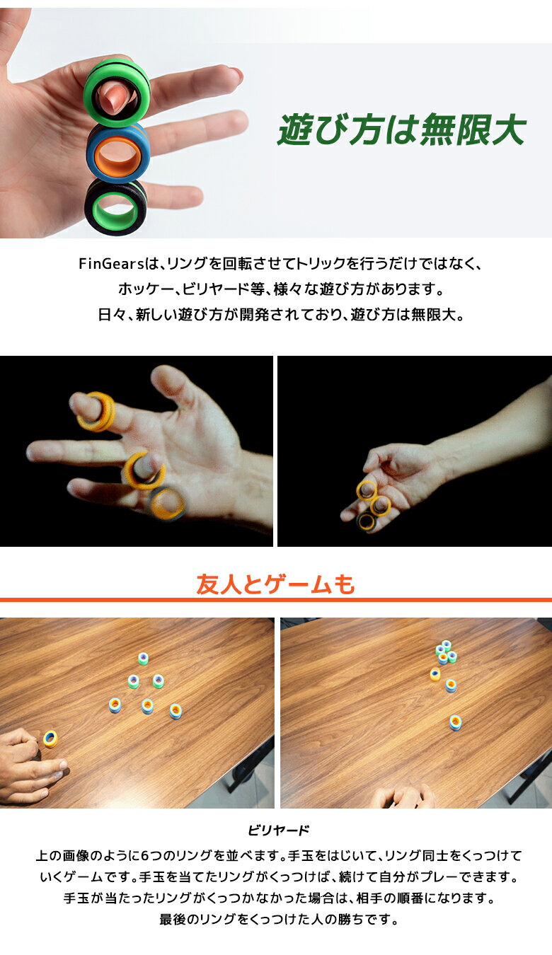 【楽天市場】FinGears 【正規品】 フィンギアーズ フィジェットトイ 手持ち無沙汰 ストレス 解消 集中力