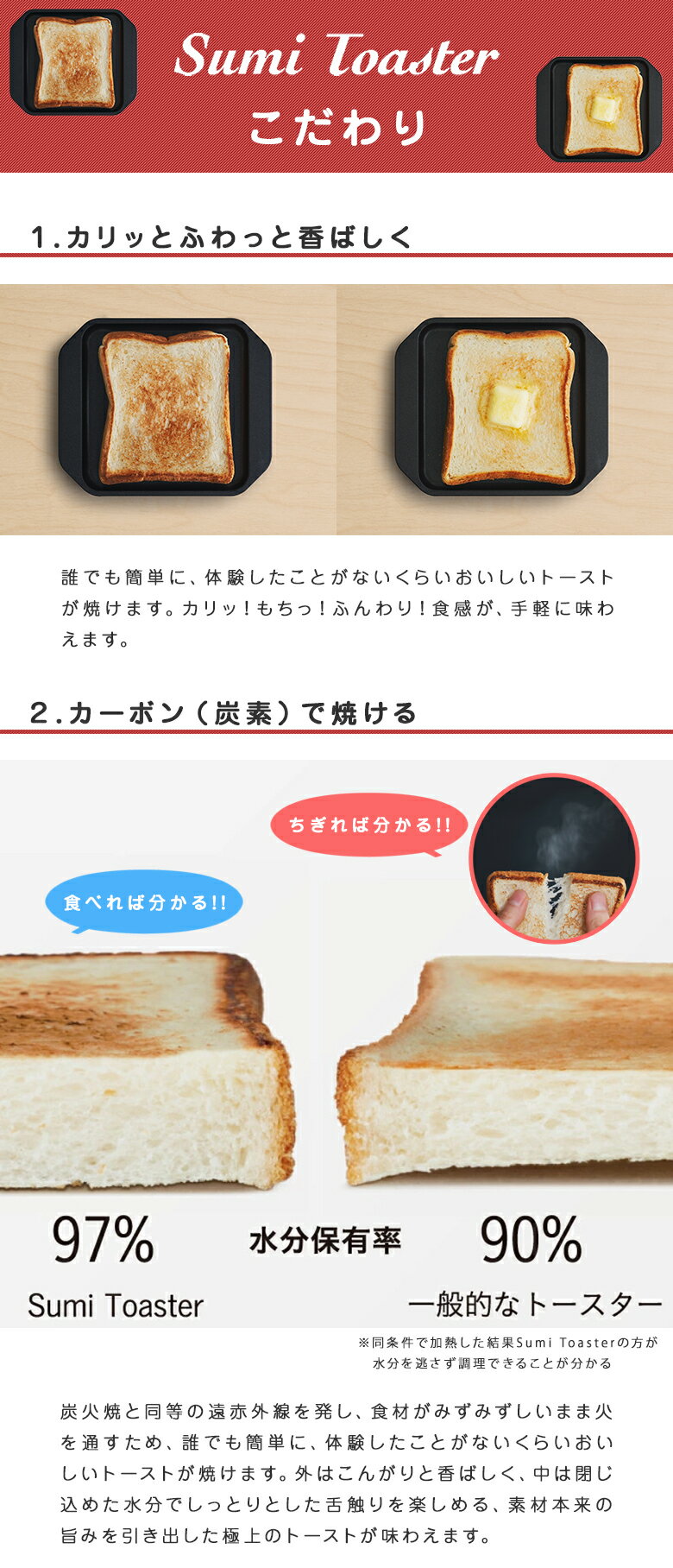 Sumi Toaster ���ߥȡ������� ú�оƥȡ������� ���� �ȡ����� �ѥ� ���ѥ� �ѥ�Ƥ� �������� ����� �ץ졼�� �ե饤�ѥ� ���ֳ��� ��������� IH���Ѳ� ú�� �����ܥ� ���䤻��ΤŤ��긦��� ���å��� Ĵ��ƻ�� ������