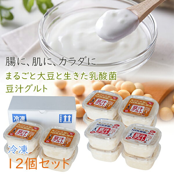 【豆汁グルト とうじゅうぐると 450g 12個セット 冷凍】プレマラボ 発酵食品 豆乳ヨーグルト 大豆 イソフラボン 乳酸菌