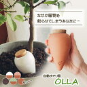 olla オラ 自動水やり器 潅水 灌漑 テラコッタ 水やり 自動 鉢植え ポット 素焼き 多孔質粘土 水分 調節 給水 散水 便利グッズ 自動給水 楽々 簡単 電源不要 枯らさない 枯れない 苦手 水やり器 潅水器 水遣り みずやり 園芸