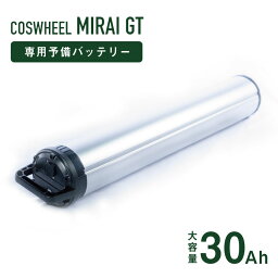 COSWHEEL MIRAI GT専用 予備バッテリー COSWHEEL MIRAI GT / 30.0Ah 電動アシスト自転車 コスウェル ミライ コスウェル コンパクト 電動自転車 電チャリ チャリ 自転車 バイク サイクル チャリ サイクリング 電動チャリ