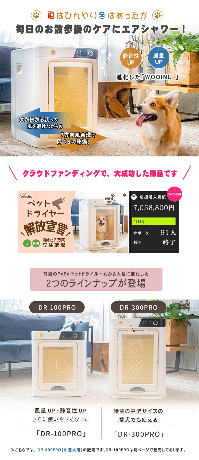 WOOINU ペットドライルーム DR-300...の紹介画像2