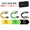 BODYBASE専用負荷調整バンド2本セット 初級10kg、中級15kg、上級者20kg選べます。BODYBASE本体をお持ちのお客様のみご購入いただけます。