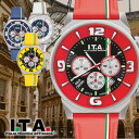 GRAN CHRONO 日本限定150本 雑誌掲載モデル safariやLeonがお好きな方におすすめ イタリア ミラノ 時計 腕時計 高級 I.T.A デザインウォッチ グラン クロノ ロッソ クロノグラフ セカンドウォッチ トリコローレ 大人 紳士 メンズ レディース 送料無料(2)