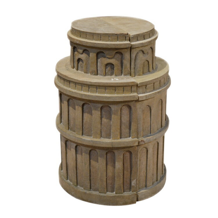 \P10倍&最大10%OFFクーポン配布中/コロシアム 置物 ブックスタンド 本立て ブックエンド 木製 オブジェ アンティーク 北欧 レトロ シャビー 錘 お...