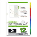 ラミネートタブインデックス A4 タテ型 12色12山 2穴 1冊12枚入 マルマン/EC-LT4212