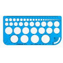 テンプレート 円定規 大 φ0.5〜33 115×230mm 1枚 ステッドラー スケール ものさし/EC-976-01