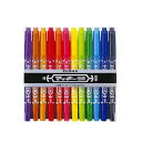12色セット 油性マーカー マジック マッキー 極細字 1.0〜1.3mm/0.5mm 各色1本 ゼブラ EC-MCF-12CZEBRA