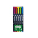 5色セット 水性 蛍光ペン オプテックスケア 太字 4.0mm / 細字 0.8mm 各色1本 ゼブラ EC-WKCR1-5CZEBRA