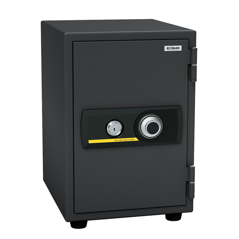【エーコー】家庭用 小型 耐火金庫 ダイヤル式 A4ファイル収納可 アラーム付き/BSST-A