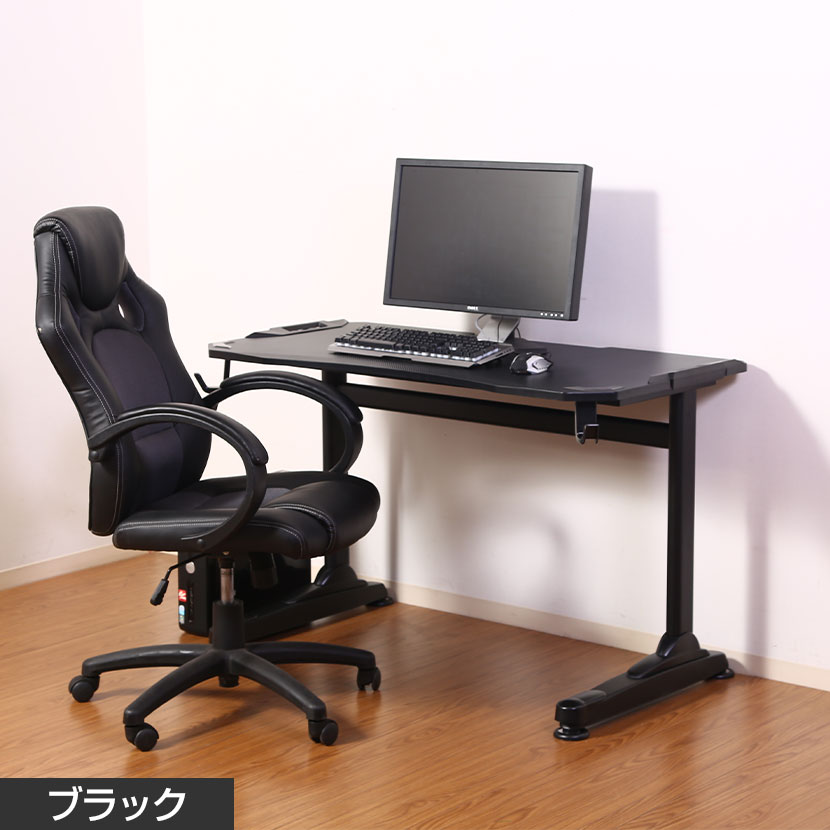 GAMING DESK XeNO(ゼノ) イージー01 デスク 机 ワークデスク パソコンワーク 長期戦ワークデスク 机 ワークテーブル パソコンデスク PCデスク 仕事机 事務所 オフィス 作業テーブル テレワーク 机 リモートワーク 在宅勤務 office-com-10116022 オフィス家具通販のオフィスコム サンプル画像3