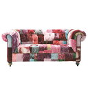 HALO BENSINGTON 2P SOFA VELVET PATCHWORK BOHEM 2人用 ソファ 幅1800×奥行960×高さ790mm ・ヴィンテージ風のベルベッドパッチワークが印象的なソファです。・クラッシックな格式高いその形で、個性的な中にも品有る印象にデザインされています。 商品について サイズ外寸 / 幅1800×奥行960×高さ790mm座面高さ / 480mm 重量60kg 材質ベルベット(ビスコース85%、ポリエステル15%)、アッシュウッド 梱包数1箱 梱包サイズ幅1810×奥行970×高さ780mm 梱包重量72kg 備考キャスター受け皿付き 配送について 配送費用について法人様送料無料※北海道は1個あたり別途送料5500円(税込)※個人宅・沖縄・離島は別途送料お見積り 組立について一部組立の商品です。(脚部のみ取り付け)※個人宅へのお届けは設置付きでのお届けとなります。(開梱・梱包材回収まで無料で行います)