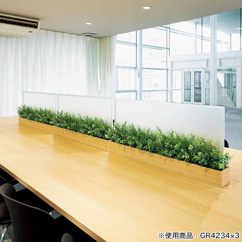 ベルク フェイクグリーン インテリアグリーン 観葉植物 人工 卓上ポット Gr4417パーテーション パーティション デスクパーティション おしゃれ 人工観葉植物 インテリア 間仕切り アクリル 飲食店 食堂 仕切り 飛沫防止 人工植物 オフィス デスク 机 自立 オシャレ 高品質