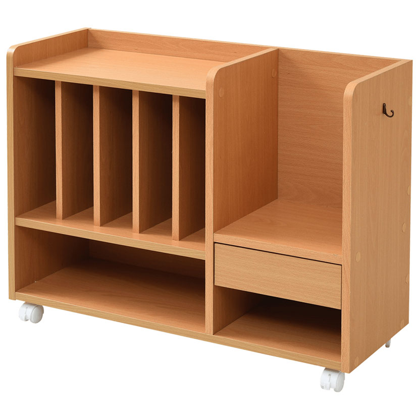 ランドセルラック カウンター下 多機能 ランドセル 収納 キャスター付き 木製 本棚 子供 スリム ラック 絵本ラック キッズ リビング