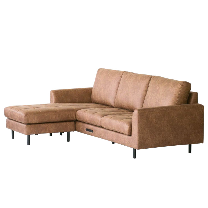 journal standard Furniture ピーエスエフ カウチソファ ソファ 3人掛け 幅2120×奥行870/1490×高さ820m..