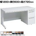 3V1SCJ | アドバンス ADVANCE 片袖机 標準タイプ 右袖 3段 中央引出し付き(A3対応) 幅1200×奥行600×高さ720mm (オカムラ)(3)