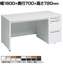 3V1SEF | アドバンス ADVANCE 片袖机 標準タイプ 右袖 3段 中央引出し付き(A3対応) 幅1600×奥行700×高さ720mm (オカムラ)(3)