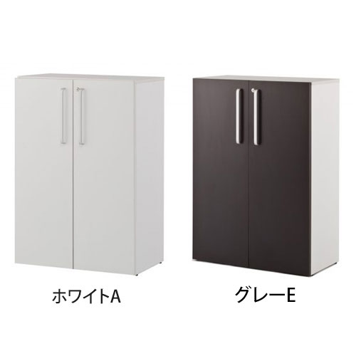 プリーマIII 木製シェルフロー 共通扉付き グレーバック SHWKS3-42WGY 2