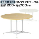 大型 ラウンドテーブル 丸テーブル 配線収納付き 直径1200×高さ700mm/RFRDT-OA1200会議用テーブル ミーティングテーブル 会議テーブル おしゃれ 会議机 会議デスク オフィステーブル テーブル 丸型 オフィス 円形テーブル 1200 120cm 会議 打ち合わせ 商談 会議室