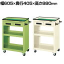 サカエ パネルワゴン(ゴム車・引出付き) PMW-4C 幅605×奥行405×高さ880mm 均等耐荷重150kg