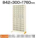 サカエ ハニーケース2 樹脂ボックス 転倒防止補助脚付き HK-54 小物キャビネット 工場 幅842×奥行300×高さ1760mm
