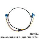 サンワサプライ 防水ロバスト光ファイバーケーブル 30m 光ファイバーコア径 9.2ミクロン ブラック SCコネクタ - SCコネクタ