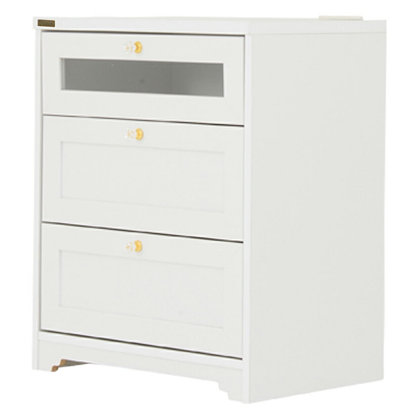 ANRI(アンリ) チェストミドルボード ホワイト チェスト・サイドチェスト 北欧風 ナチュラル|ST-AN70-60..