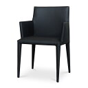 Comfy(コンフィー) Black Line PenII Chair (ペンII チェア) スチールレザーイス 肘付き 幅540×奥行540×高さ815mm 座面高さ450mm SK-Pen-A その1
