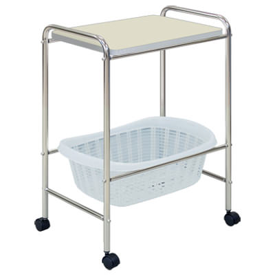 高田ベッド S型器械台付脱衣カゴ/TB-73-11_12