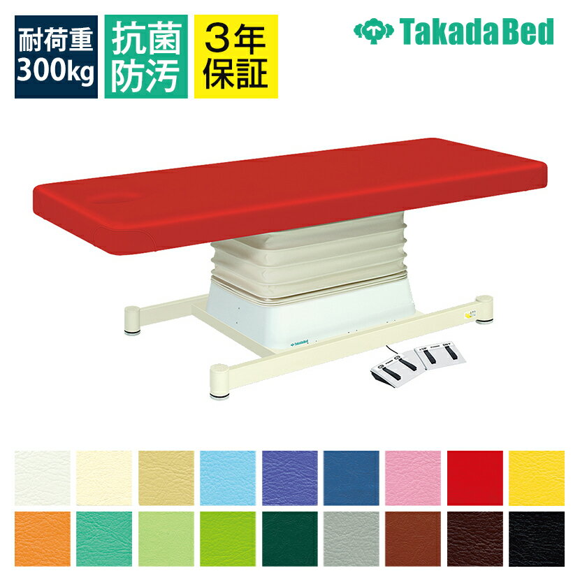 高田ベッド 電動昇降診察台 垂直昇降式 2ポジションメモリー機能 ハイスピードモーター採用 TB-762 サ..