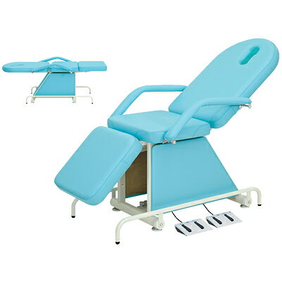 ◇サイズ選択有◇フェイシャル ボディ エステベッド 【電動式-背・脚上げ機能】 有孔2Mマイティーチェア..