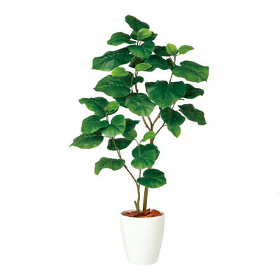 観葉植物 人工 樹木 ウンベラータ FST2本 高さ1200mm Sワイドサイズ 鉢:RP-225