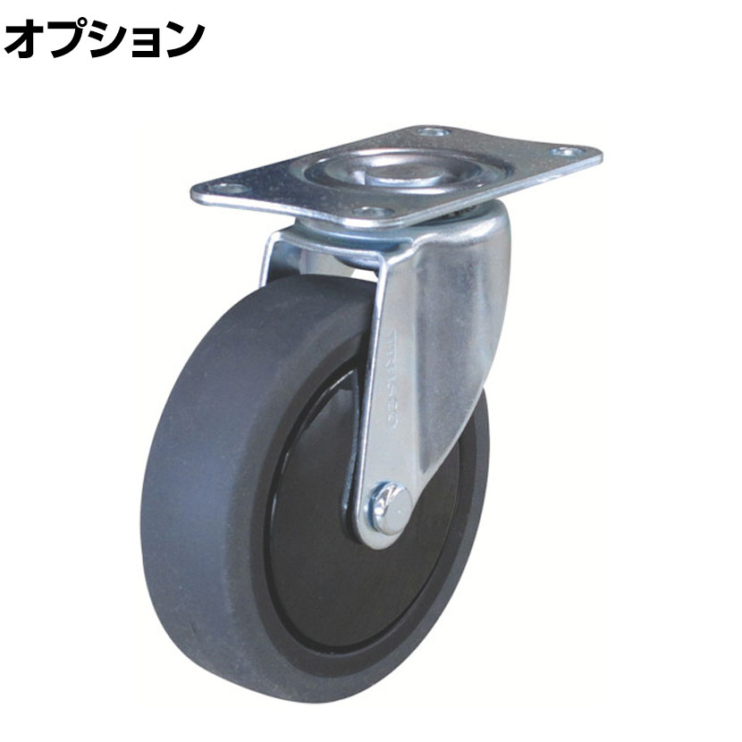 TRUSCO グランカート用 自在キャスター直径100mm エラストマー車 TYSFHG-100SEL-P80