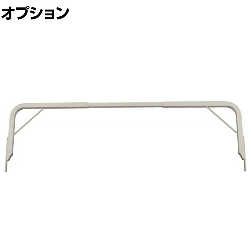 [オプション]TRUSCO 軽量棚用 アーチ型転倒防止バー ネオグレー 245-9795
