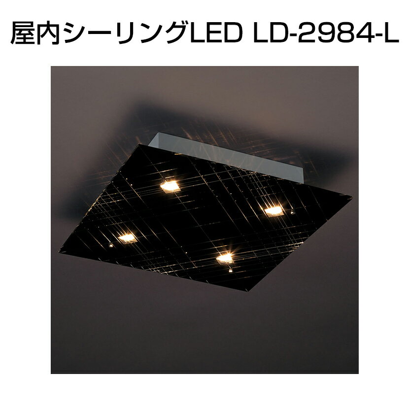 シーリング 屋内シーリングLED LD-2984-L 黒