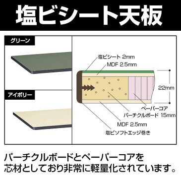 山金工業 ワークテーブル300シリーズ 固定式 中間棚付き 塩ビシート天板 SWRH-1260TTS2 幅1200×奥行600×高さ900mm作業テーブル 作業机 ワークベンチ 作業デスク ワークデスク ワーキングデスク 作業場 工場 倉庫 物流
