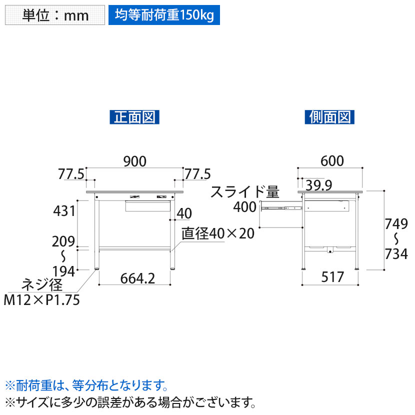 山金工業 ワークテーブル 作業台 150シリーズ 固定式 キャビネット付 全面棚板付 SUP-960UTT-WW 幅900×奥行600×高さ740mm作業テーブル 作業机 ワークベンチ 作業デスク ワークデスク ワーキングデスク オフィス家具