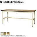 山金工業 ワークテーブル300シリーズ 高さ調整タイプ 均等耐荷重200kg ポリエステル天板 SWPA-1860 幅1800×奥行600×高さ600〜900m...