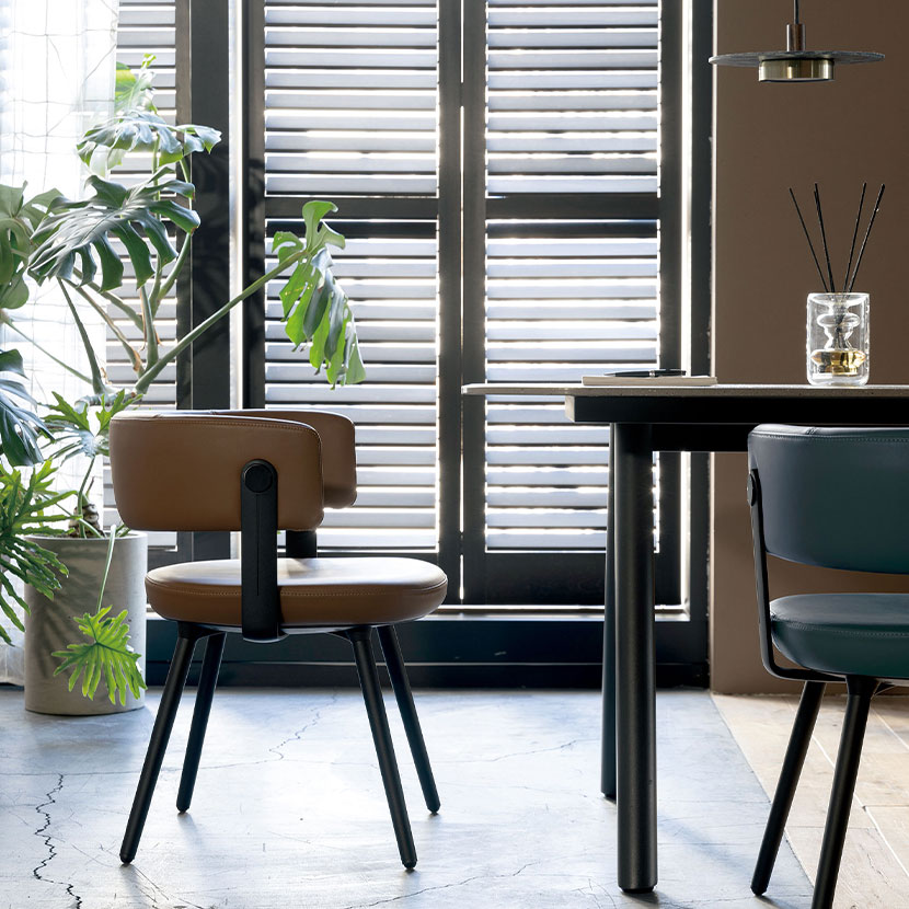 Work Plus LANDOL CHAIR ミーティングチェア 4本脚 PUレザー 幅570×奥行550×高さ715(座面高さ450)mm [3]