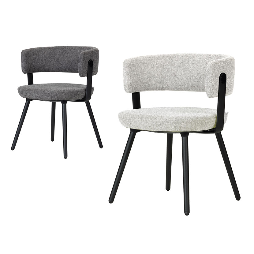 Work Plus LANDOL CHAIR ダイニングチェア ミーティングチェア オフィスチェア デスクチェア おしゃれ 布張り 幅570×奥行550×高さ715mm WorkPlus