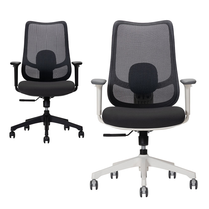 Work Plus SPIRO CHAIR オフィスチェア 事務椅子 ミーティングチェア メッシュ キャスター付き 背ロッキング ランバーサポート 肘付き WorkPlus