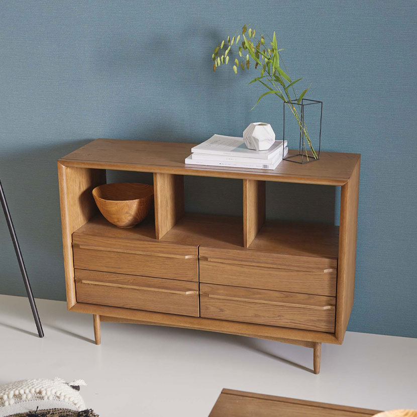 オープンシェルフ 天然木 シェルフ 木製 チェスト 飾り棚 棚 ディスプレイ ラック シンプル ナチュラル..