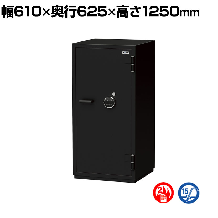 耐火金庫 CSGシリーズ 顔認証FS式 2マルチロック テンキー＋顔認証 リロッキング機能搭載 314kg 170L CSG-92FS 【エーコー】 ・簡単操作のシングルロック、セキュリティ重視のデュアルロックを使い合わせて選択出来ます。・テンキー式は、暗証番号を3回間違えて入力すると、約30秒間鳴るイタズラ防止機能が作動します。 商品について メーカーエーコー 品番・型番CSG-92FS サイズ外寸 / 幅610×奥行625×高さ1250mm内寸 / 幅450×奥行355×高さ1060mm有効間口 / 幅430×奥行340×高さ866mm サイズ(その他)引き出し内寸 / 幅362×奥行280×高さ120mm 重量314kg 容量170L 錠タイプ・シングルロック(テンキー式または顔認証式)・デュアルロック(テンキー式＋顔認証式、顔認証式＋顔認証式、テンキー式＋テンキー式の二重ロック)・顔認証式(29種類まで)・テンキー式(暗証登録数 / 2種類(4〜8桁)) 機能・特徴・一般紙用2時間耐火性能・耐破壊性能15分(TS-15)・警報器　作動中に金庫を移動したり、強い衝撃を与えると、警報音で異常を知らせます。・リロッキング装置搭載　錠前が破壊された時には装置が作動し、カンヌキが掛った状態を保持します。・自動ロッド装置　扉を開けるためにハンドルを動かすと、ストッパーが作動し固定されます。　また、扉を閉めるとハンドルが自動で元の位置に戻り、カンヌキを突出します。 梱包数1 梱包サイズ幅630×奥行655×高さ1365mm 梱包重量322kg 組み立て完成品 備考付属品 / 棚板2枚、鍵付き引き出し1個、引き出し鍵2本、単3形乾電池4本、電源供給ケース1個 配送について お届けについてこちらの商品は配送設置(費用別途見積)でのお届けとなります。ご注文後に配送設置料金をご案内させていただきます。事前に配送設置費用を知りたい場合はお気軽にお問い合わせ下さい。 配送日について搬入設置は月〜土曜日(祝日を除く)になります。※お届け日の指定はできますが、時間指定はお受けできません。 配送費用について法人様送料無料※個人様・沖縄・離島は別途送料お見積り個人宅(法人名または屋号の記載がされていない)へのお届けには別途配送料が発生いたしますので、予めご了承ください。 ご注意配送時、配送車が停車可能なところから階段がある場所や離れている場所にお届けする場合は、別途費用が必要となる場合もありますので事前にお知らせ下さい。設置場所までの移動・開梱・設置作業は含まれません。※当日キャンセル、再配送時は別途費用がキャンセル費及び再配送費を頂戴いたします。 バリエーション