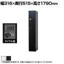 1人用 スチールロッカー スリム 鍵付き ダイヤル錠 スチール スタンダード 業務用 幅316×奥行515×高さ1790mm 【国産】 【完成品】 / TLK-...