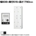 4人用 2段 スチールロッカー 鍵付き ダイヤル錠 スチール スタンダード 業務用 幅608×奥行515×高さ1790mm 【国産】 【完成品】 / TLK-D...