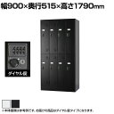 8人用 2段 スチールロッカー 鍵付き ダイヤル錠 スチール スタンダード 業務用 幅900×奥行515×高さ1790mm 【国産】 【完成品】 / TLK-D...