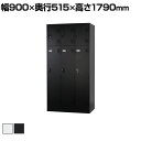 3人用 スチールロッカー 変則 3列2段 上段ダイヤル錠 下段シリンダー錠 幅900×奥行515×高さ1790mm 【国産】 【完成品】 / TLK-DS6