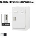 個人用ワイドロッカー 深型 スチールロッカー ワイド 鍵付き シリンダー錠 スチール 業務用 幅455×奥行450×高さ500mm 【国産】 【完成品】 / T...