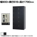 スチールロッカー 深型 10人用 鍵付き コインリターン錠 スチール スタンダード 業務用 幅900×奥行515×高さ1790mm 【国産】 【完成品】 / T...