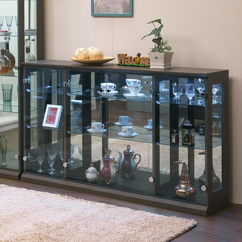 【10日11時〜5時間限定P5倍】コレクションケース ガラス 収納 飾り棚 コレクションボード ショーケース ディスプレイラック 幅1389×奥行310×高さ830mm